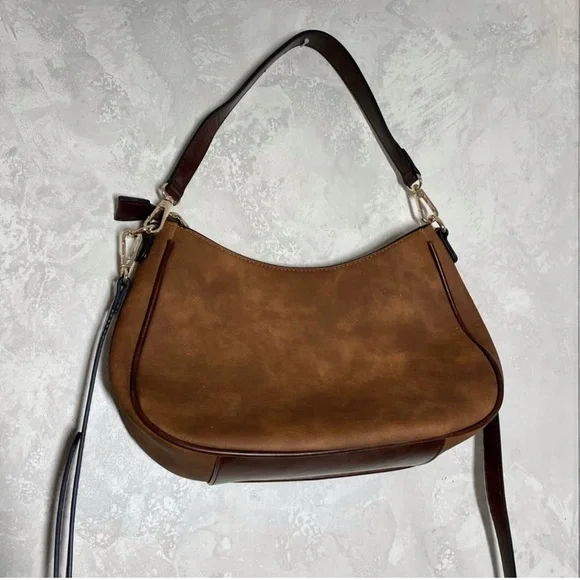 NWOT Jen & Co patchwork leather reversible bag - Picture 3 of 8